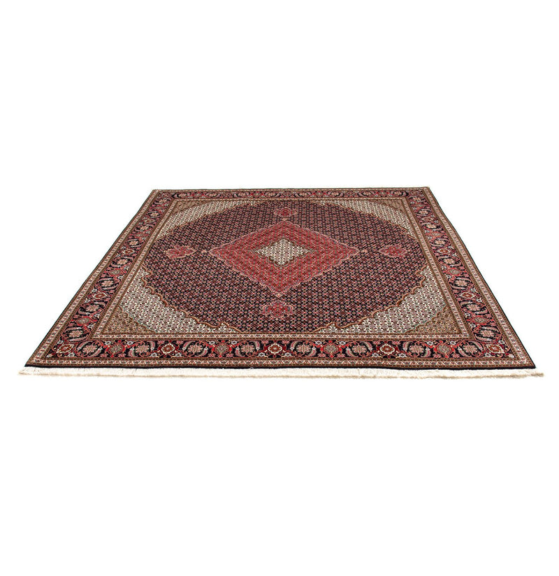 Tapis persan - Tabriz carré  - 203 x 202 cm - bleu foncé