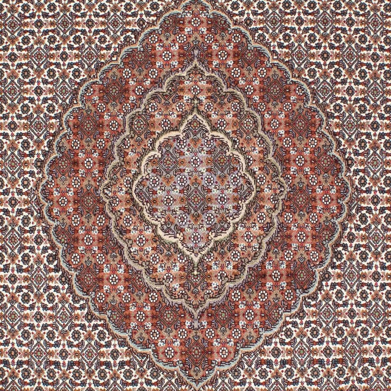 Tapis persan - Tabriz - 212 x 153 cm - marron clair
