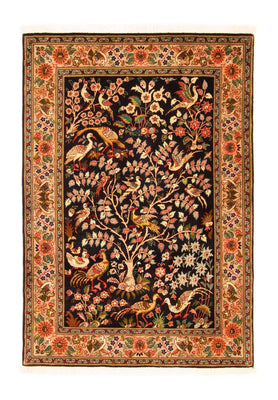 Tapis persan - Tabriz - Royal - 148 x 100 cm - bleu foncé