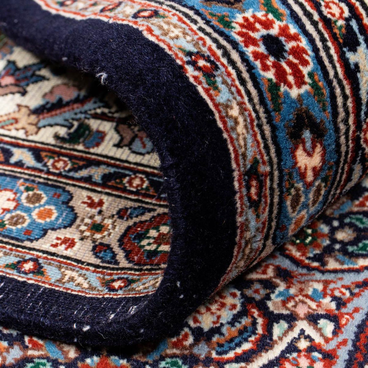 Tapis persan - Classique - 290 x 198 cm - bleu foncé