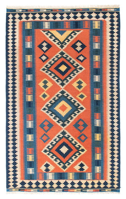 Tapis Kelim - Oriental - 192 x 123 cm - rouille