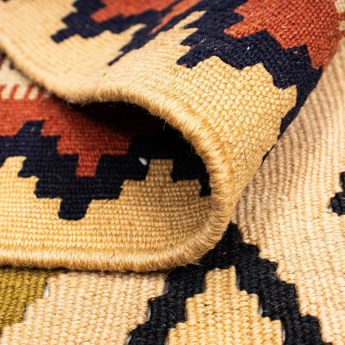 Tapis Kelim - Oriental - 207 x 148 cm - marron clair