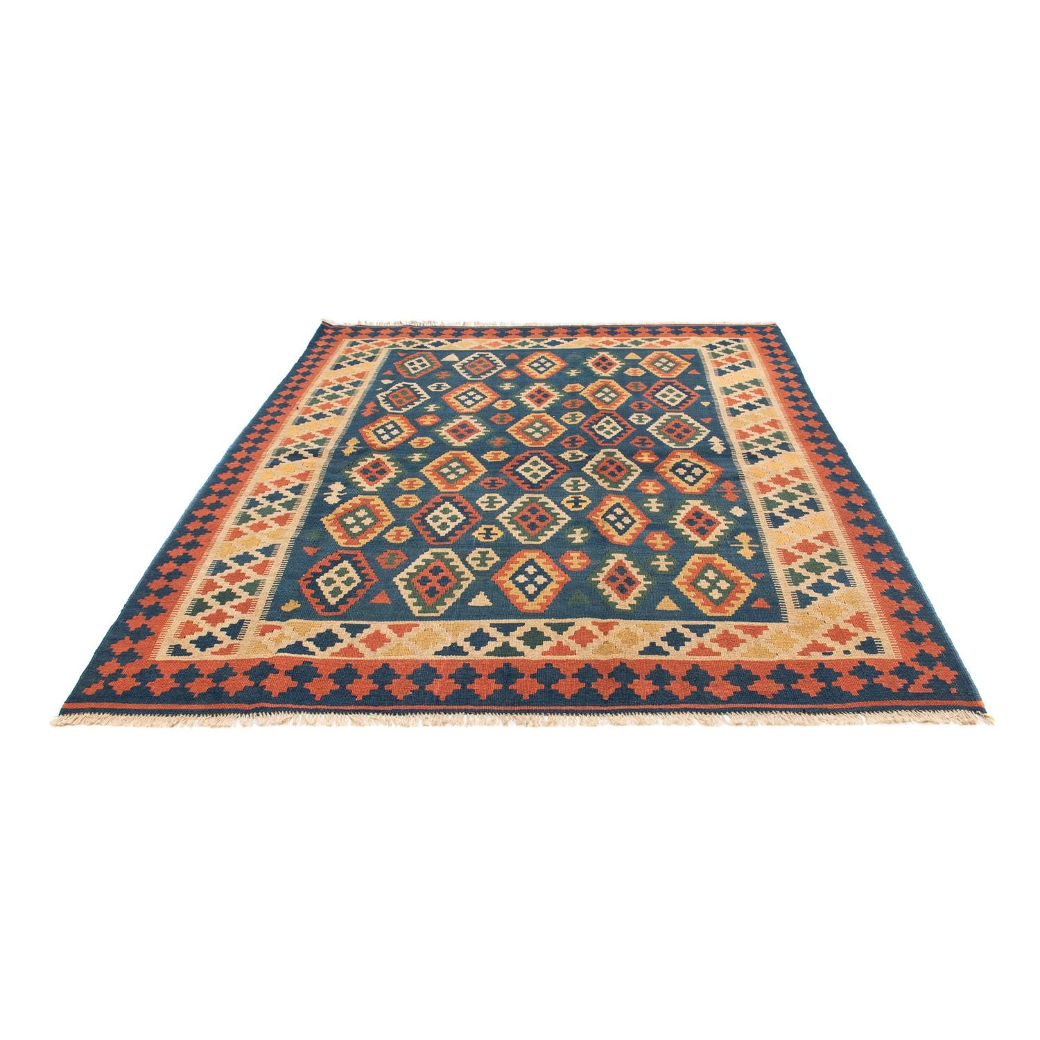 Tapis Kelim - Oriental - 232 x 194 cm - bleu