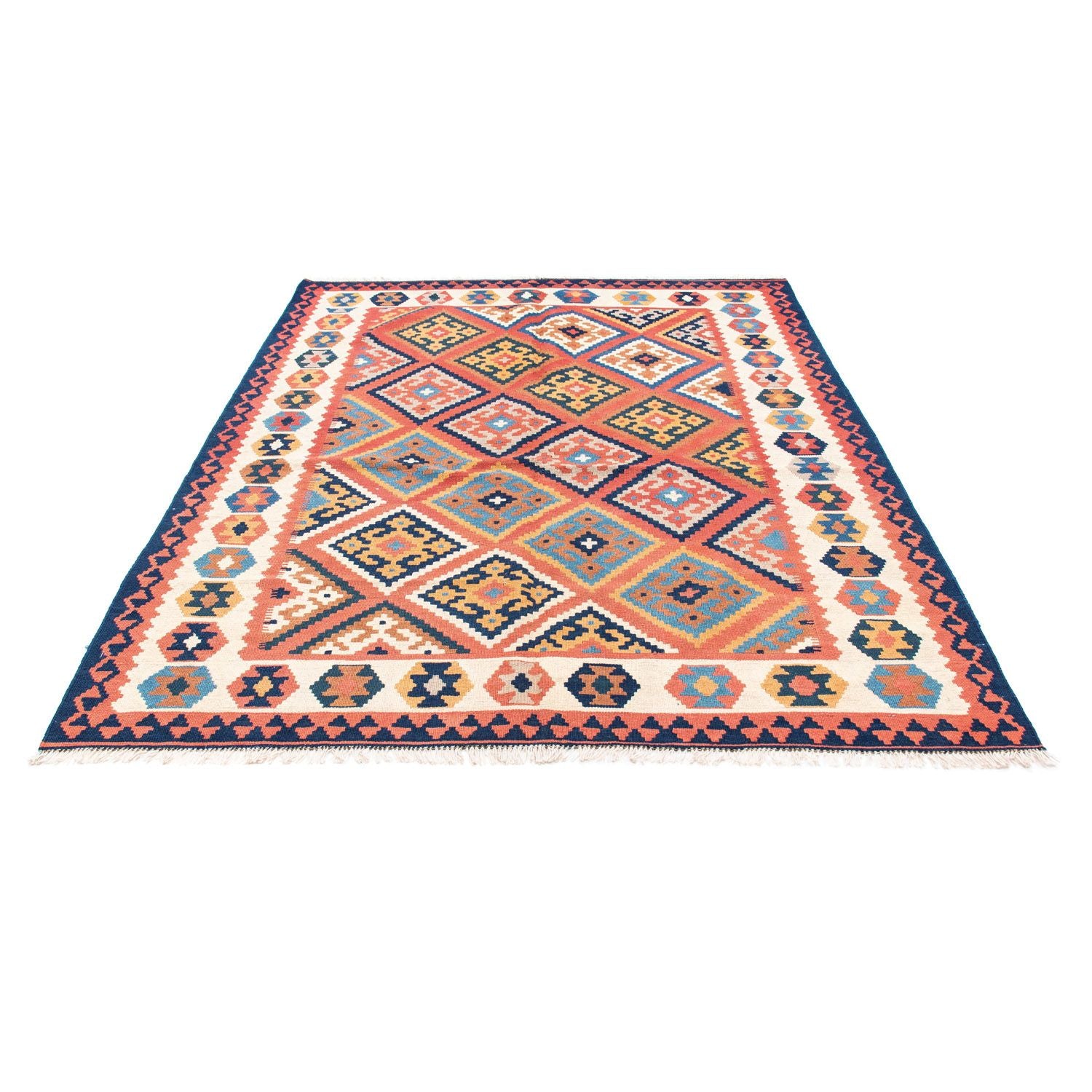 Tapis Kelim - Oriental - 206 x 156 cm - rouille