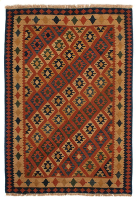 Tapis Kelim - Oriental - 210 x 155 cm - marron