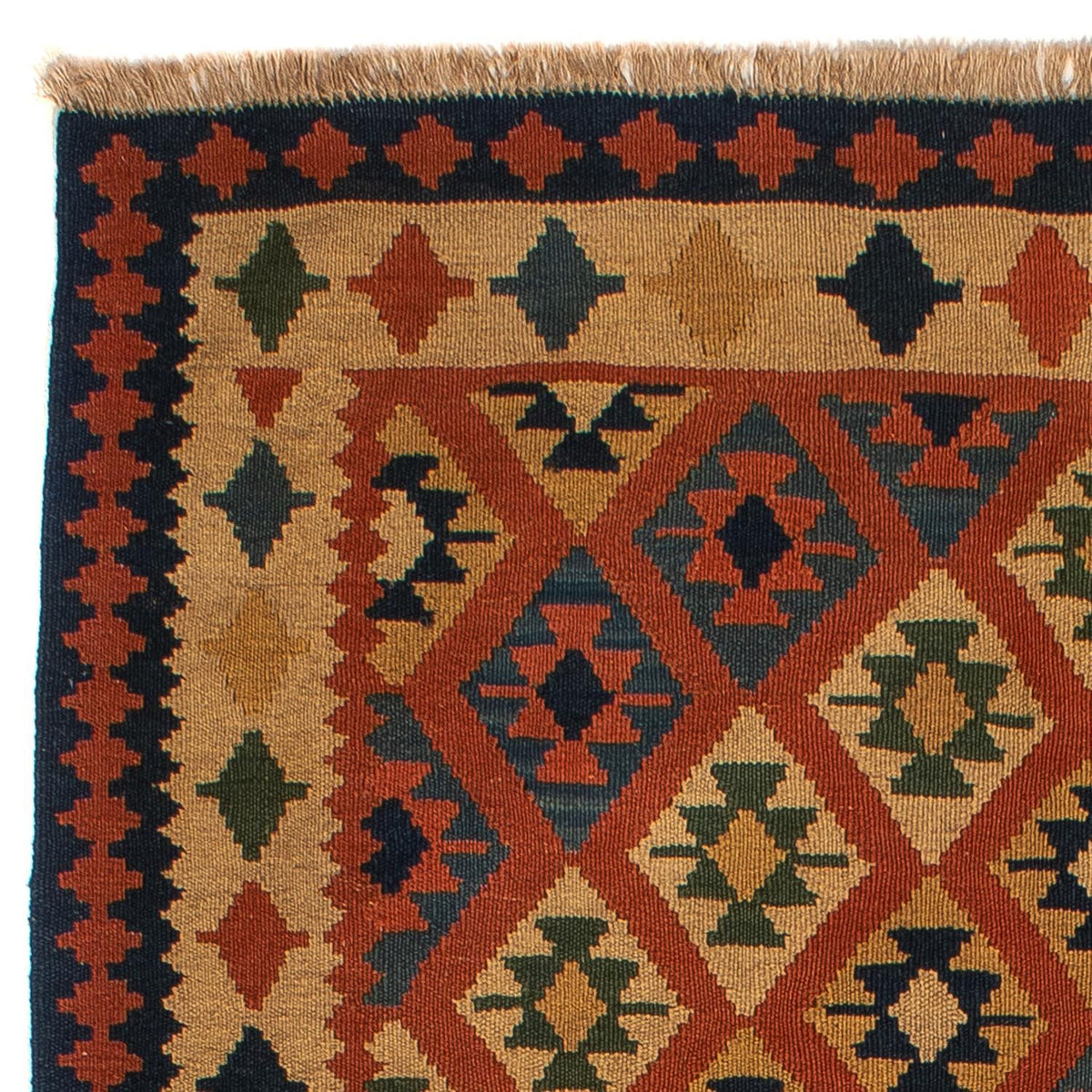 Tapis Kelim - Oriental - 210 x 155 cm - marron