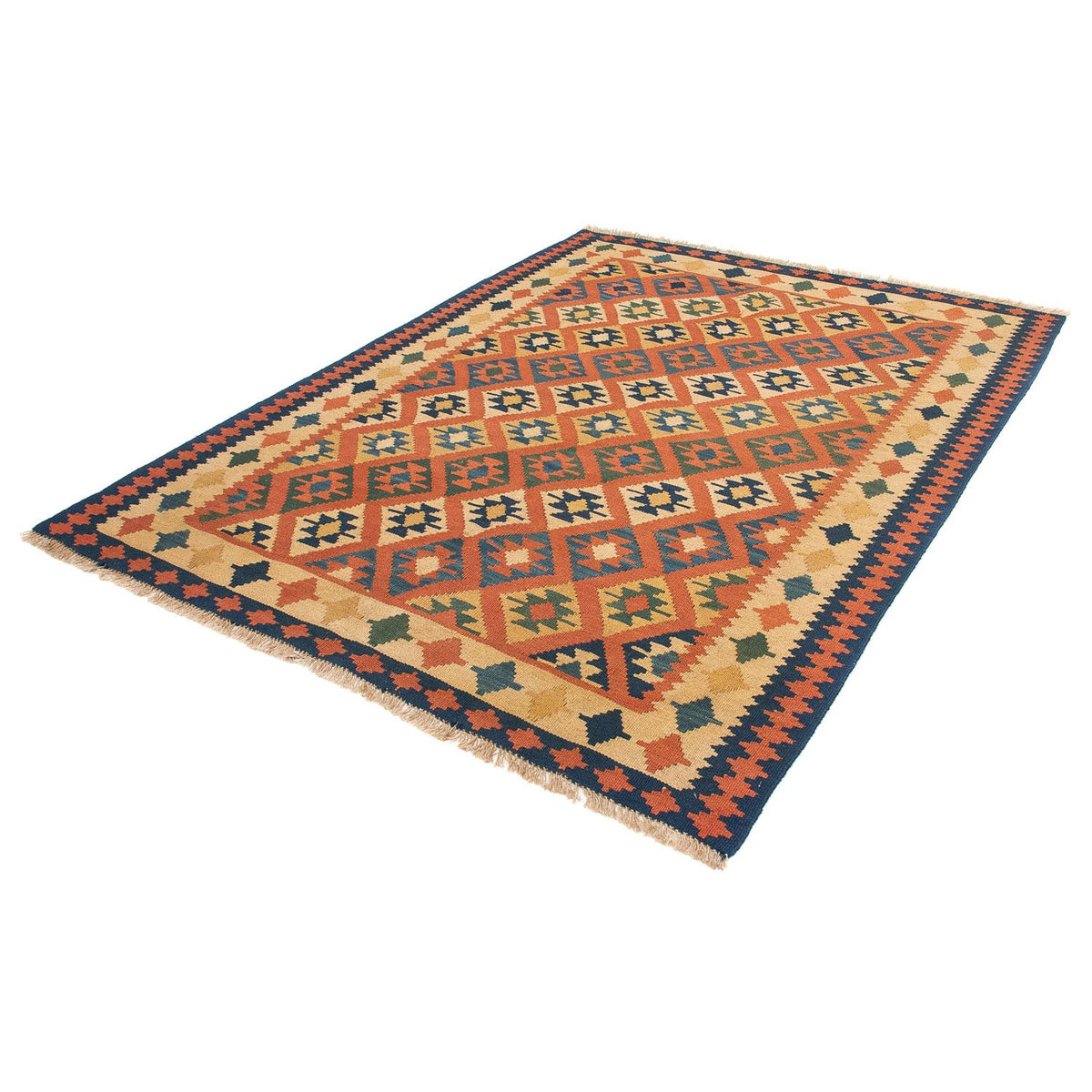 Tapis Kelim - Oriental - 210 x 155 cm - marron