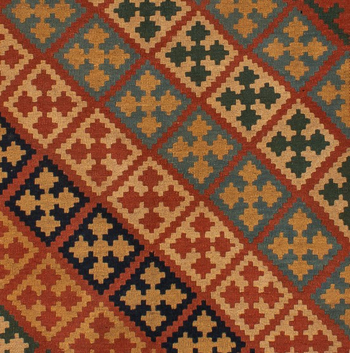 Tapis Kelim - Oriental - 218 x 145 cm - marron