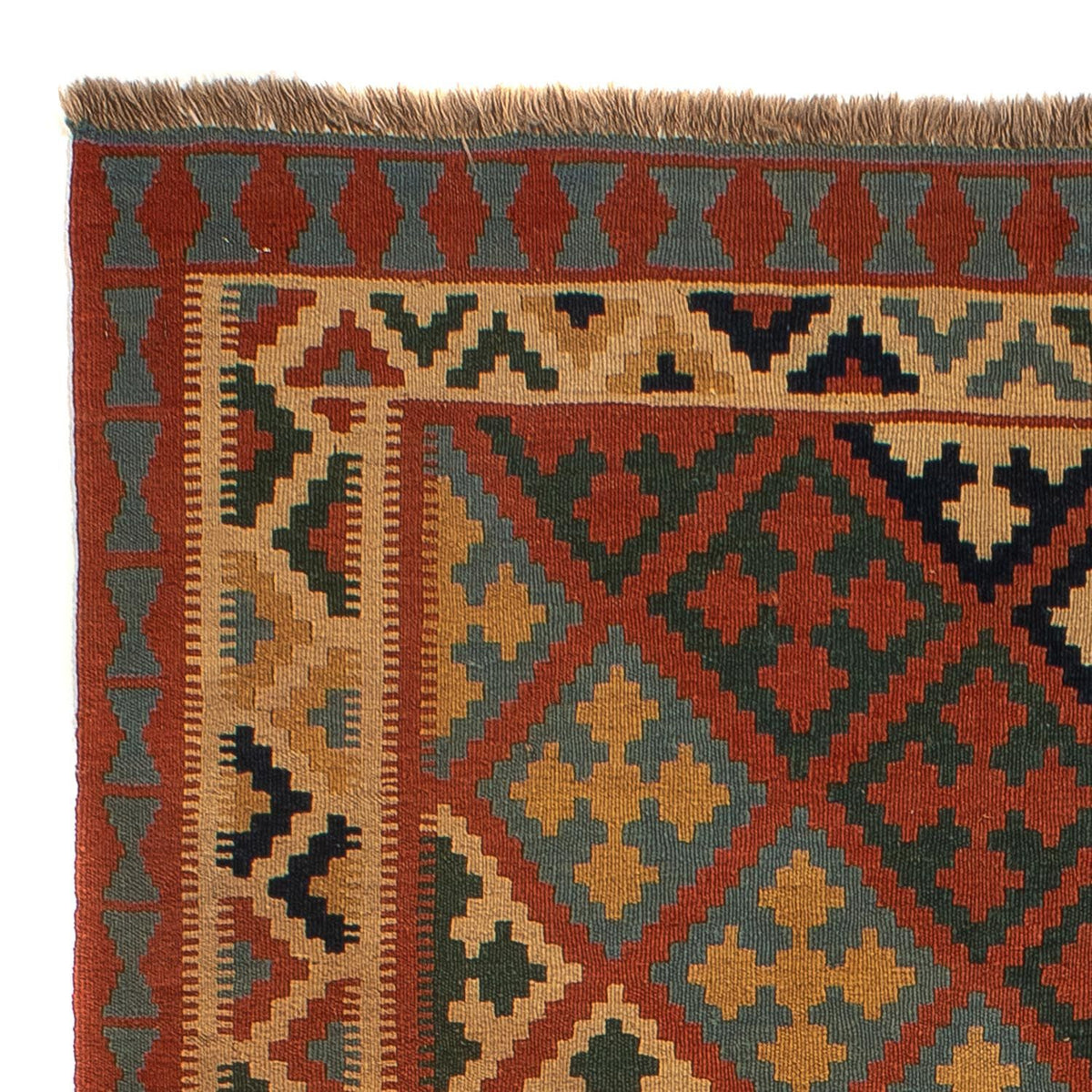 Tapis Kelim - Oriental - 218 x 145 cm - marron