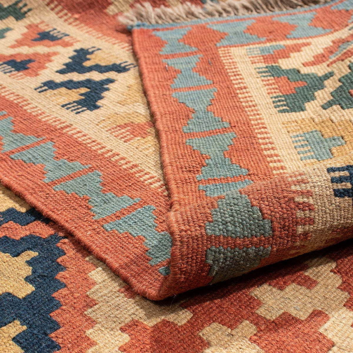 Tapis Kelim - Oriental - 218 x 145 cm - marron