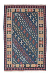 Tapis Kelim - Oriental - 189 x 119 cm - bleu