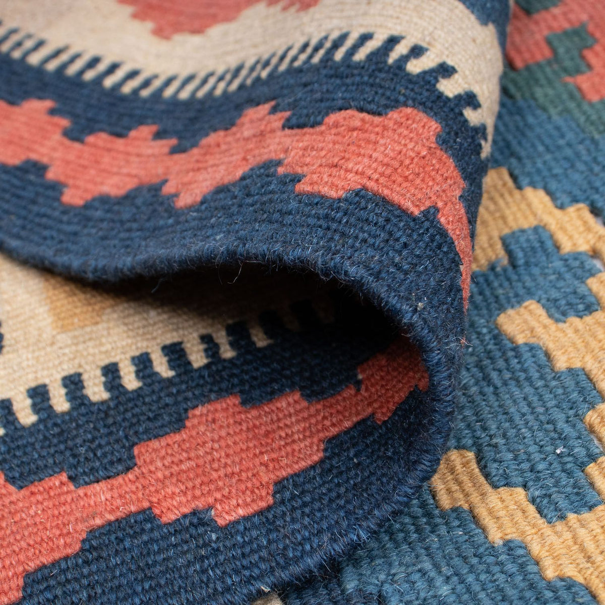 Tapis Kelim - Oriental - 189 x 119 cm - bleu