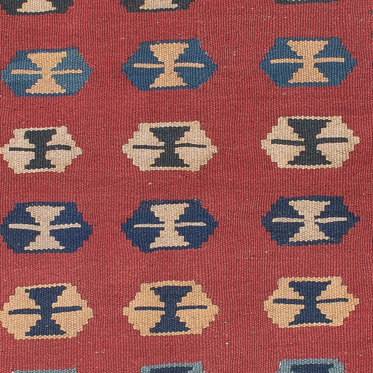 Tapis Kelim - Oriental - 163 x 112 cm - rouge foncé
