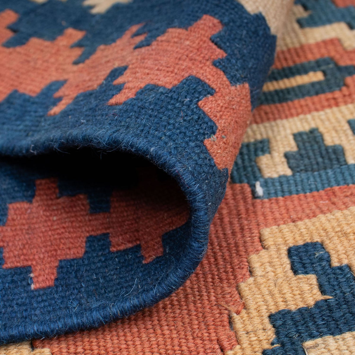 Tapis Kelim - Oriental - 169 x 121 cm - rouille