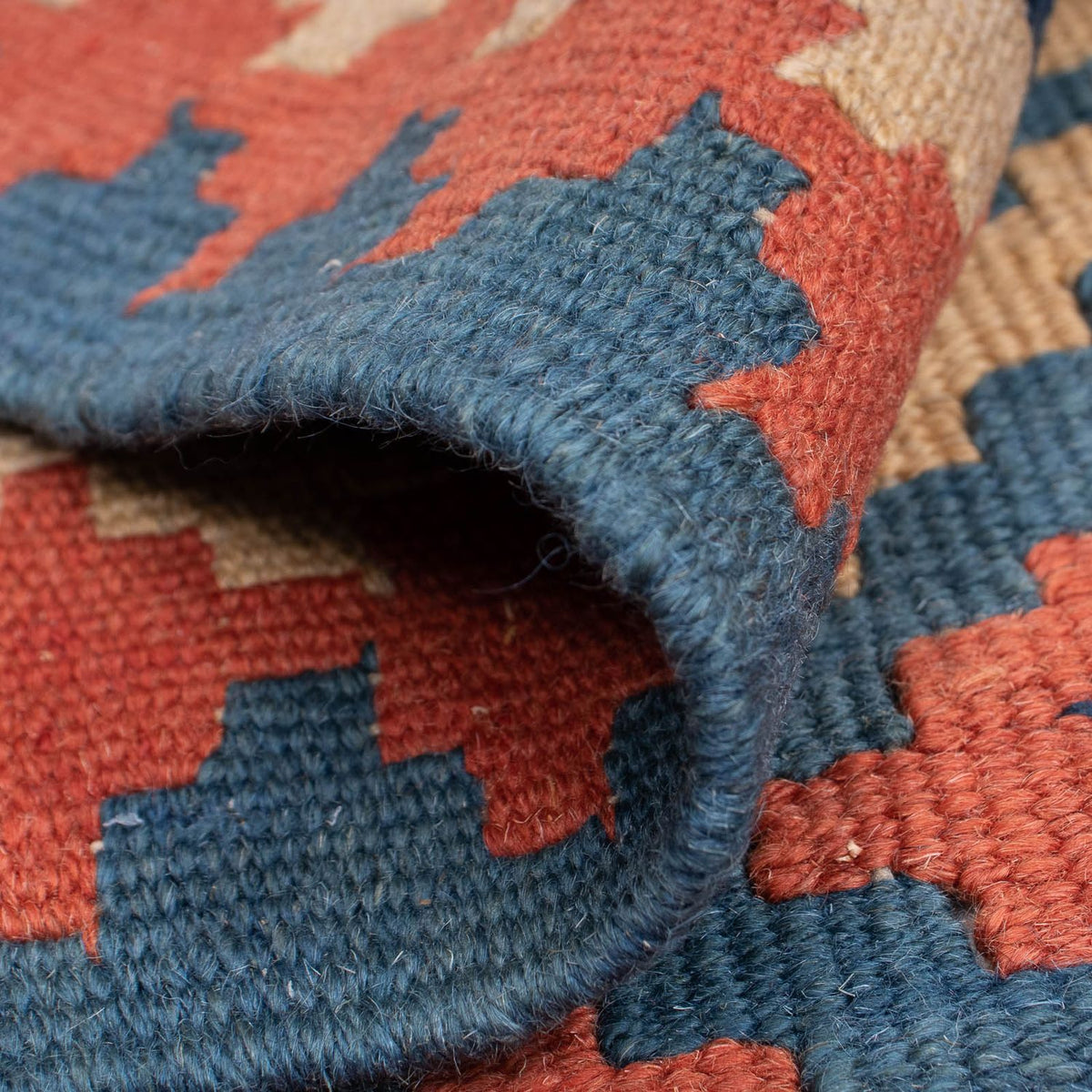 Tapis Kelim - Oriental - 175 x 116 cm - bleu