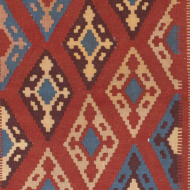 Tapis Kelim - Oriental - 170 x 114 cm - rouge foncé