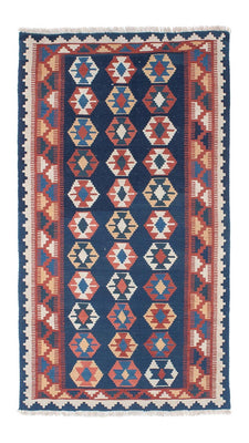 Tapis de couloir Tapis Kelim - Oriental - 186 x 104 cm - bleu
