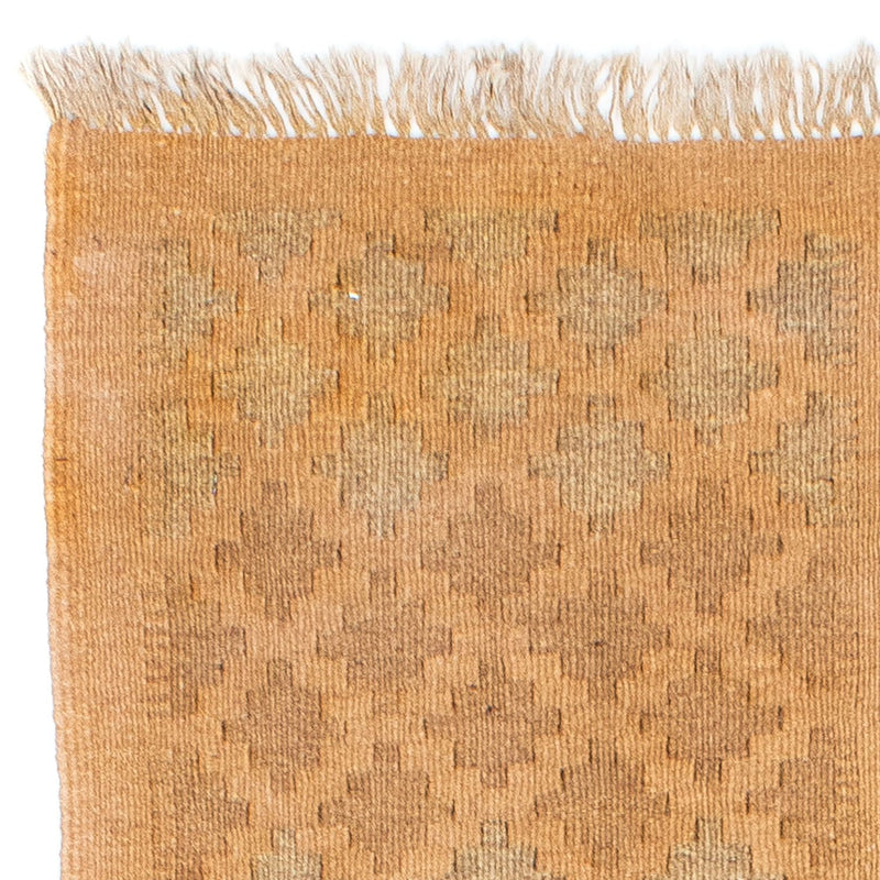 Tapis de couloir Tapis Kelim - Oriental - 200 x 84 cm - marron clair