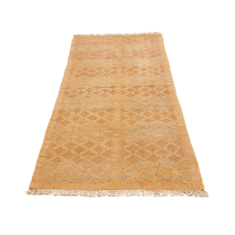 Tapis de couloir Tapis Kelim - Oriental - 200 x 84 cm - marron clair