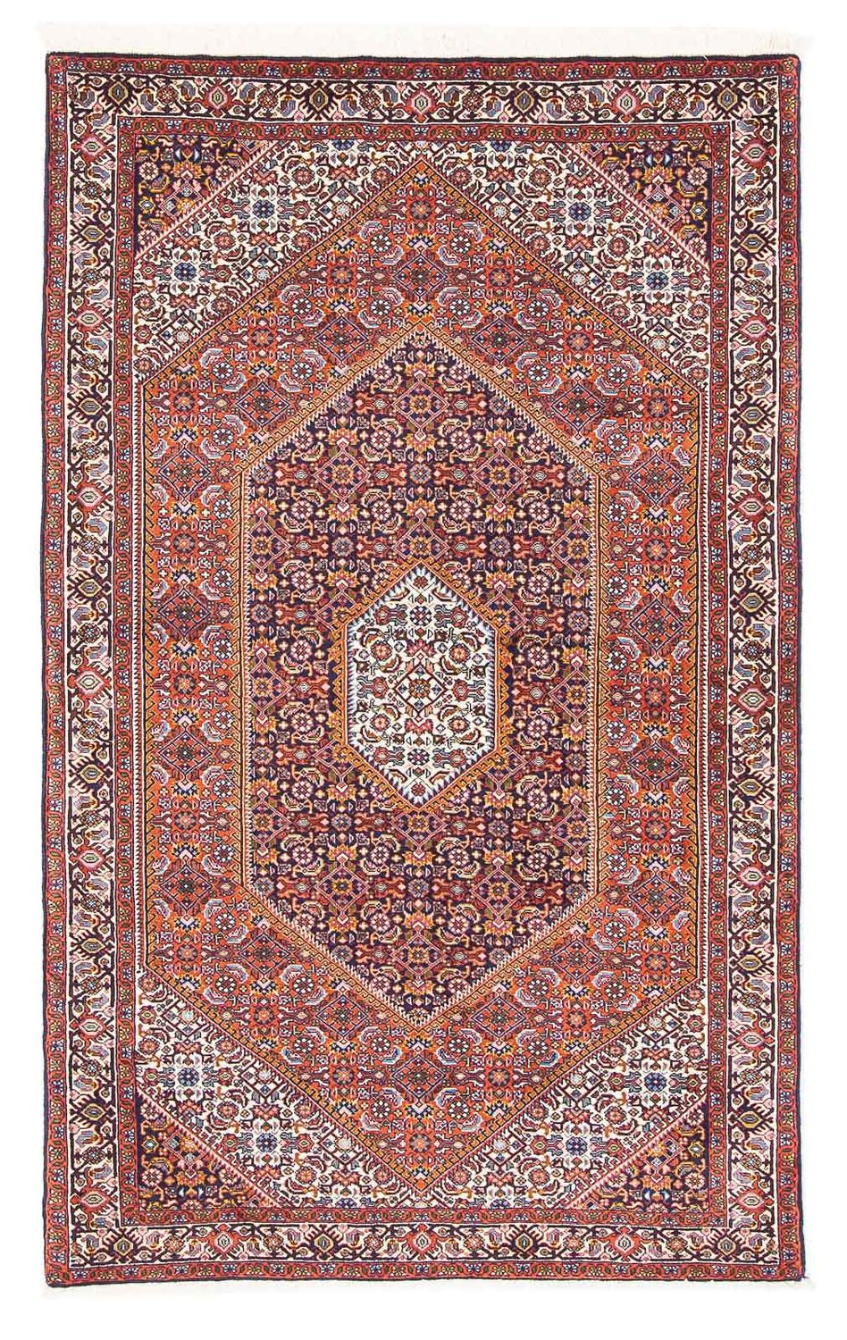 Tapis de couloir Tapis persan - Bidjar - 174 x 107 cm - rouge clair