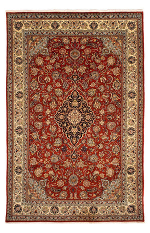 Tapis persan - Classique - 297 x 198 cm - rouge foncé