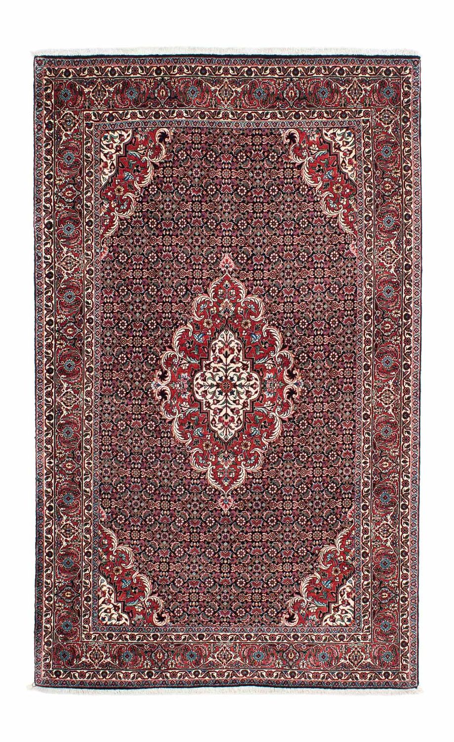 Tapis persan - Bidjar - 223 x 131 cm - bleu foncé