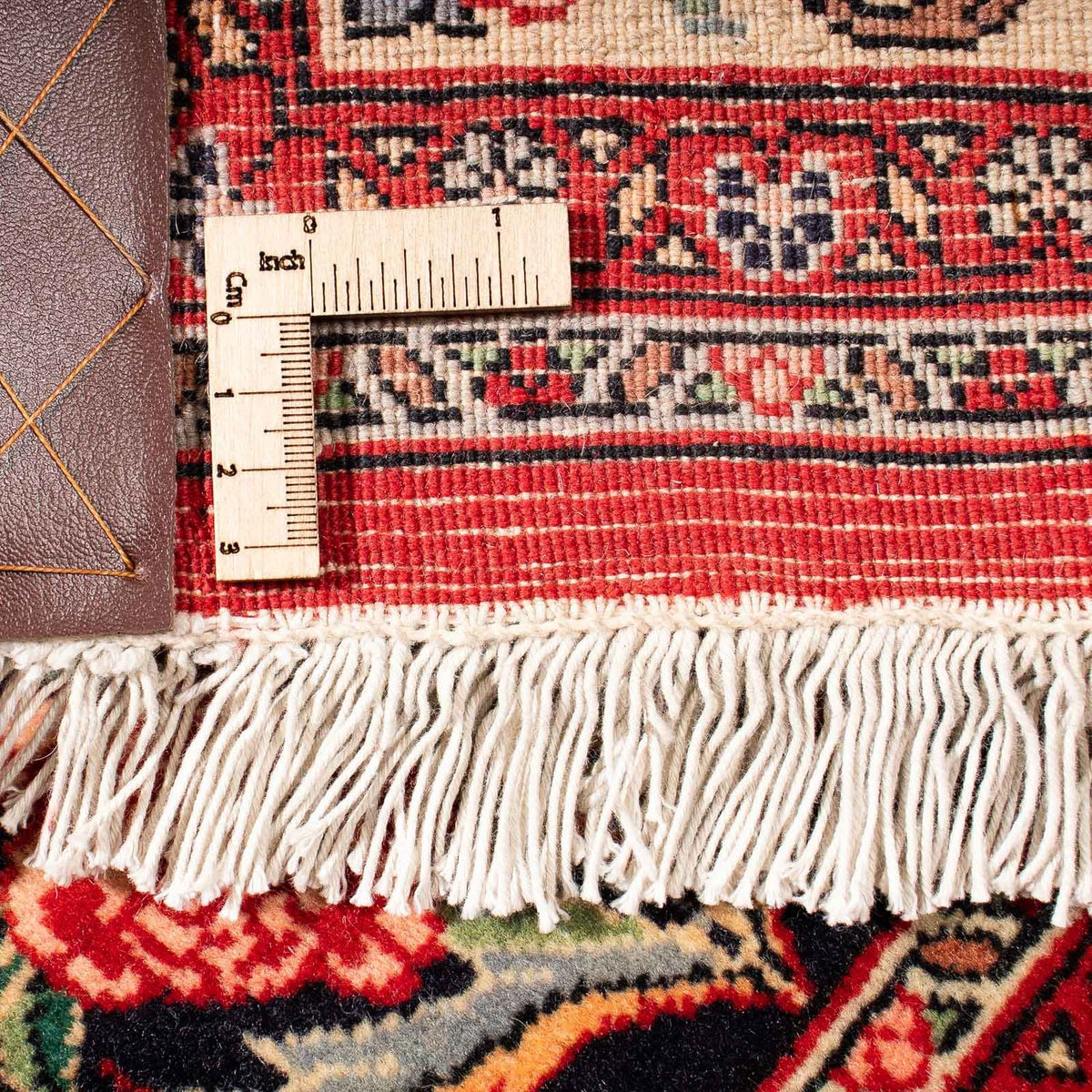 Tapis persan - Bidjar carré  - 161 x 148 cm - rouge