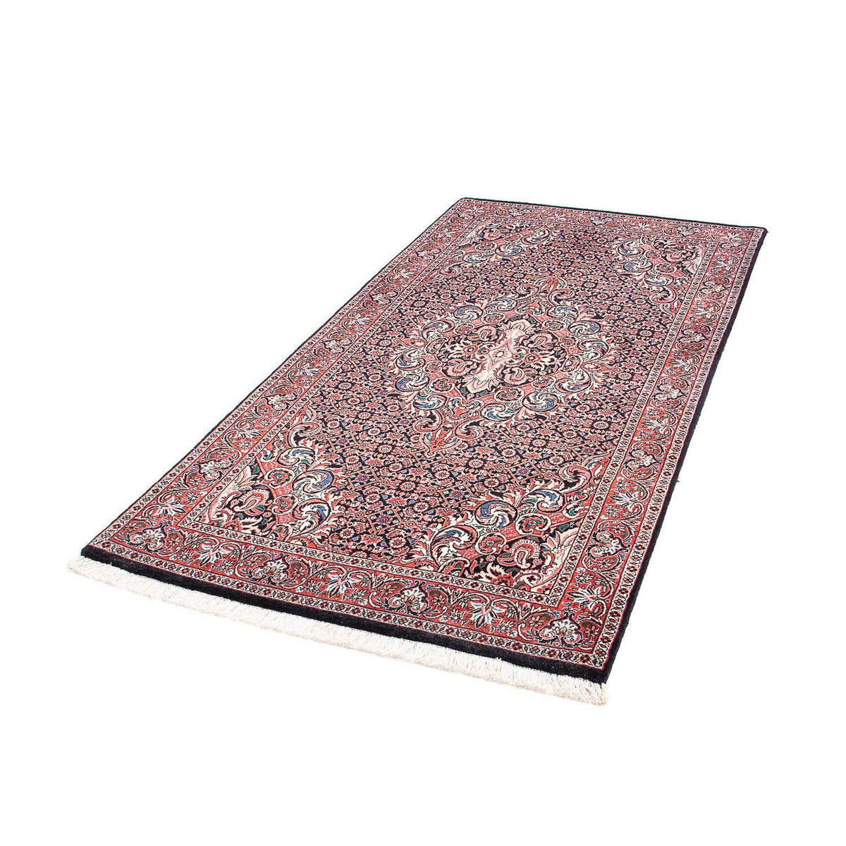 Tapis de couloir Tapis persan - Bidjar - 192 x 102 cm - rouge clair