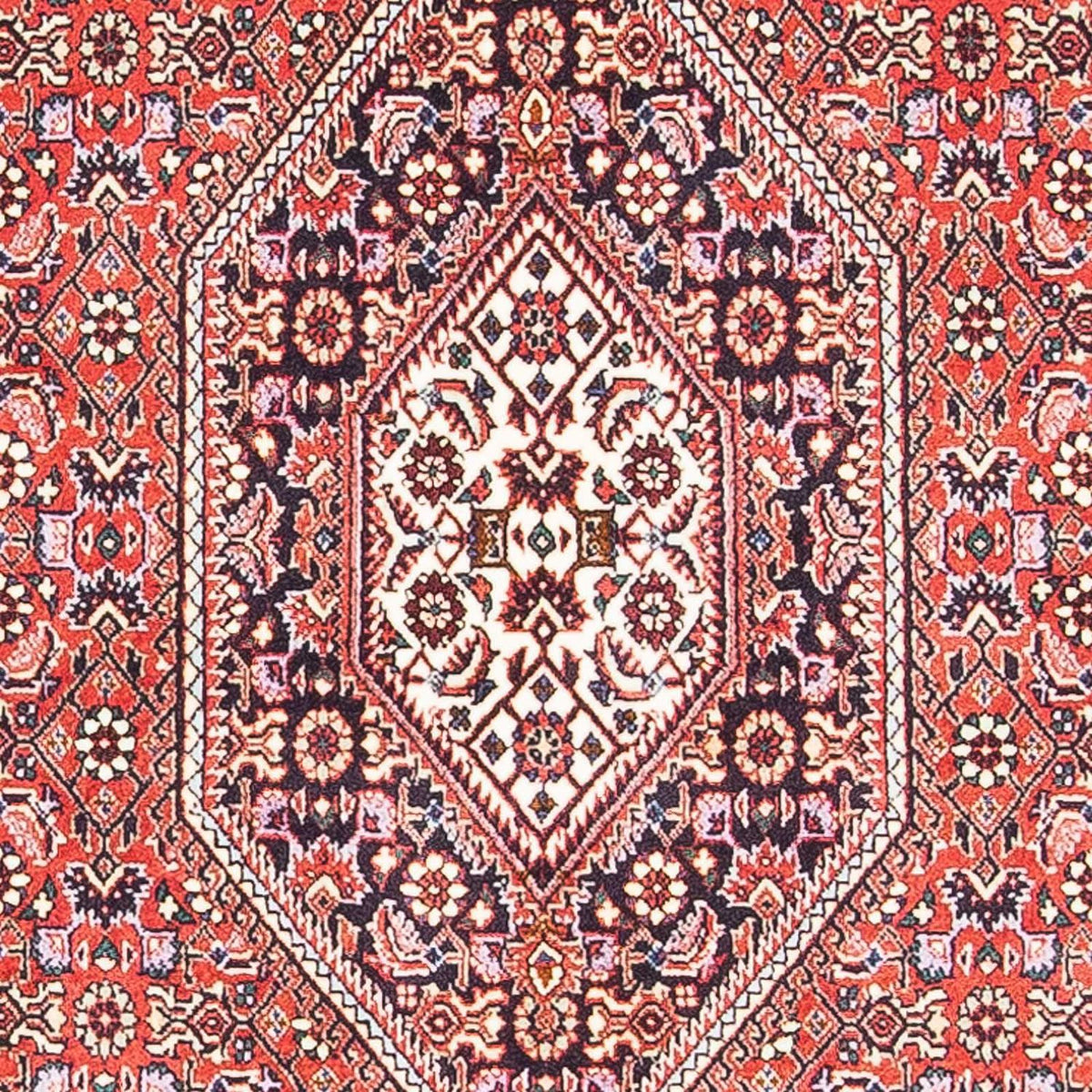 Tapis persan - Bidjar - 151 x 86 cm - rouge clair