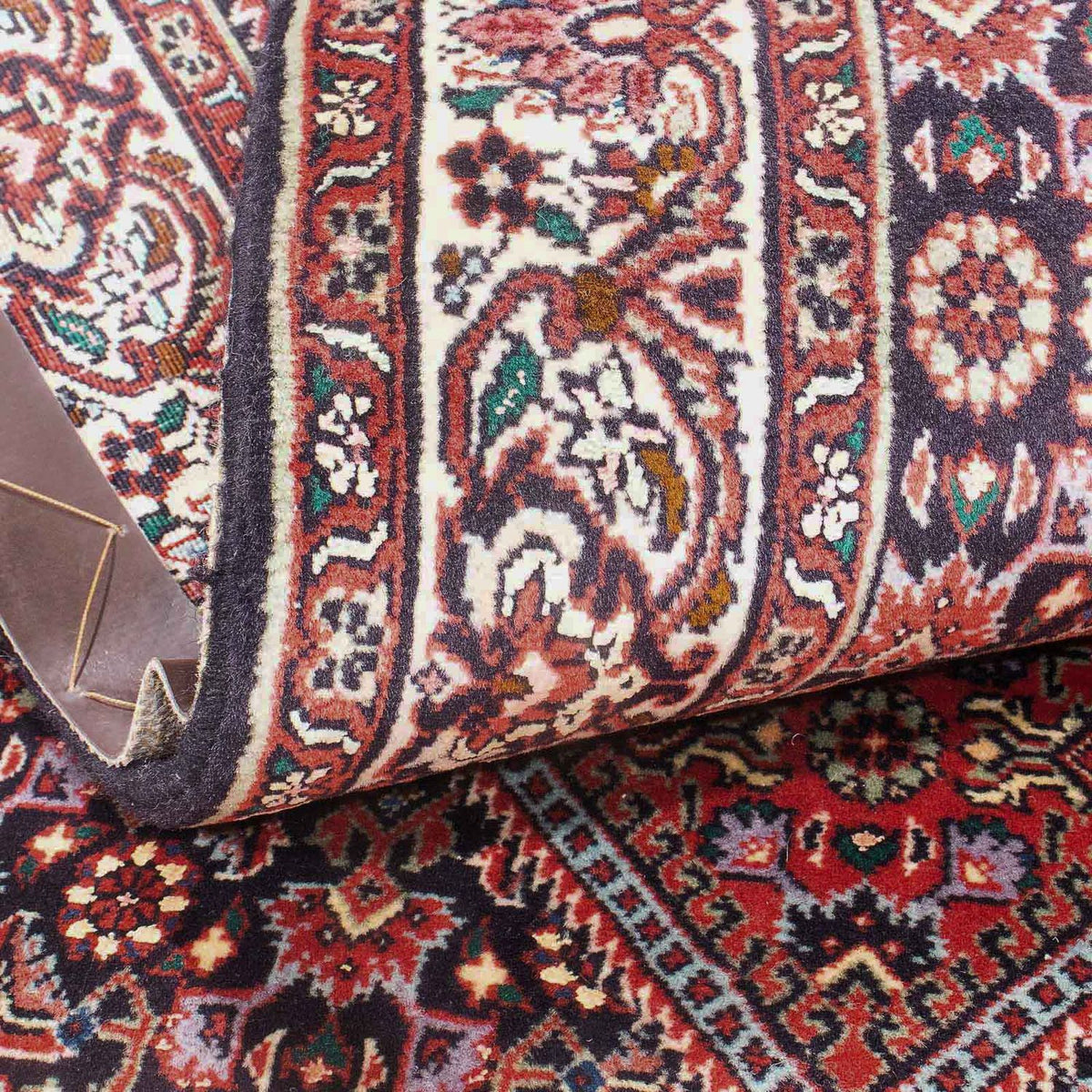 Tapis persan - Bidjar - 151 x 86 cm - rouge clair