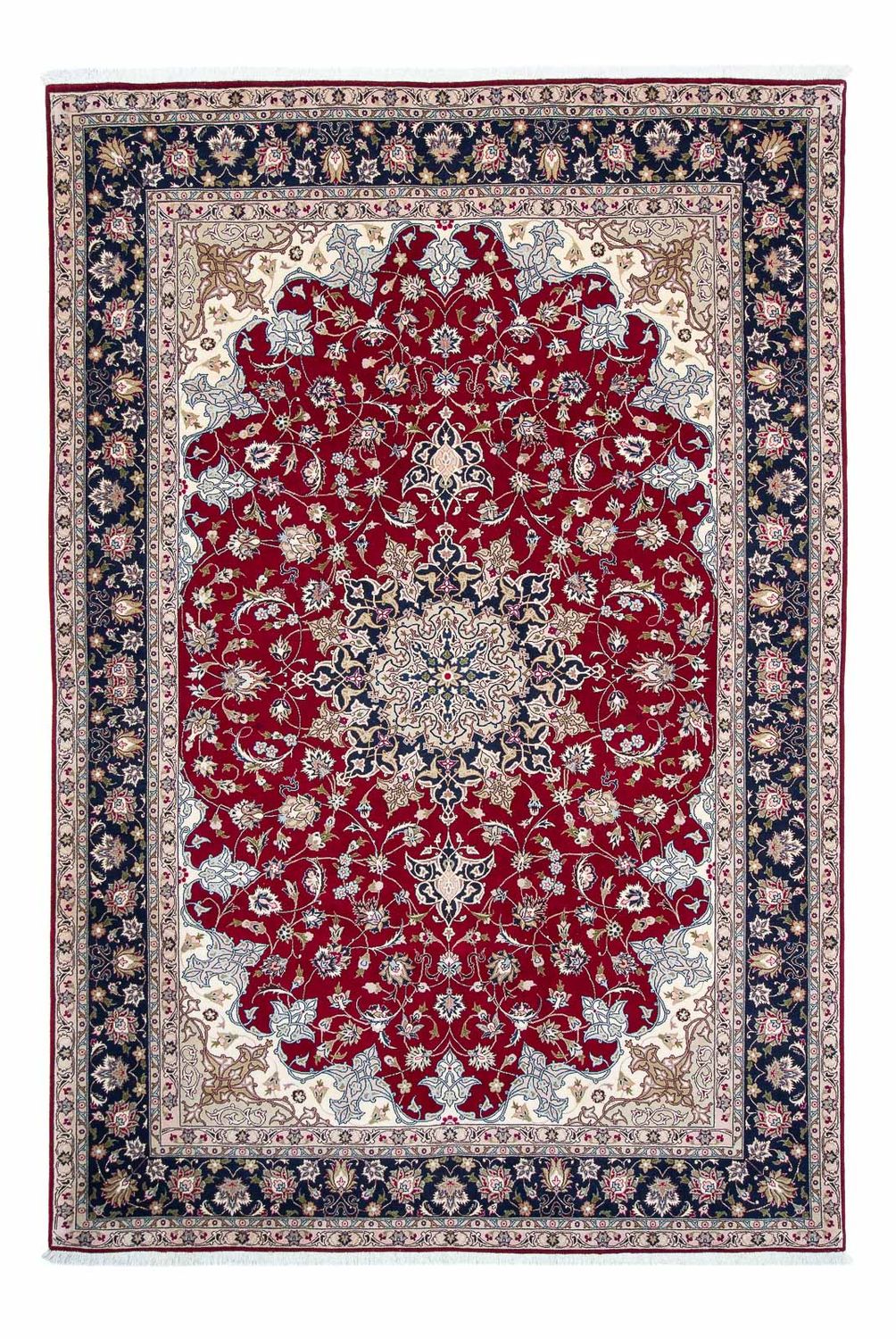 Tapis persan - Tabriz - Royal - 297 x 203 cm - rouge foncé