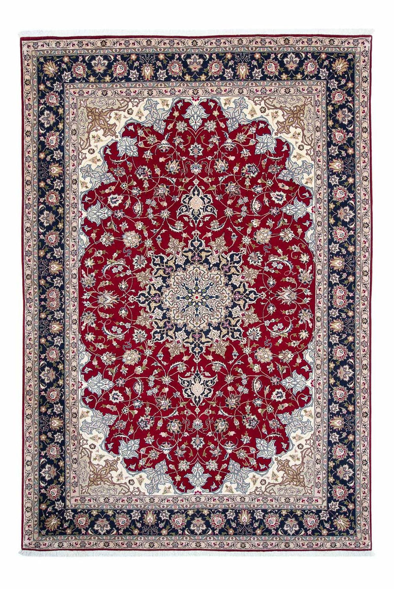 Tapis persan - Tabriz - Royal - 297 x 203 cm - rouge foncé