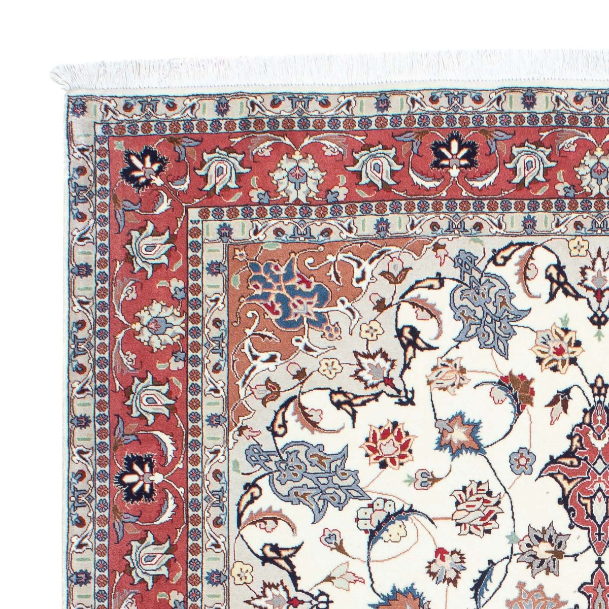 Tapis persan - Tabriz - Royal - 194 x 153 cm - beige