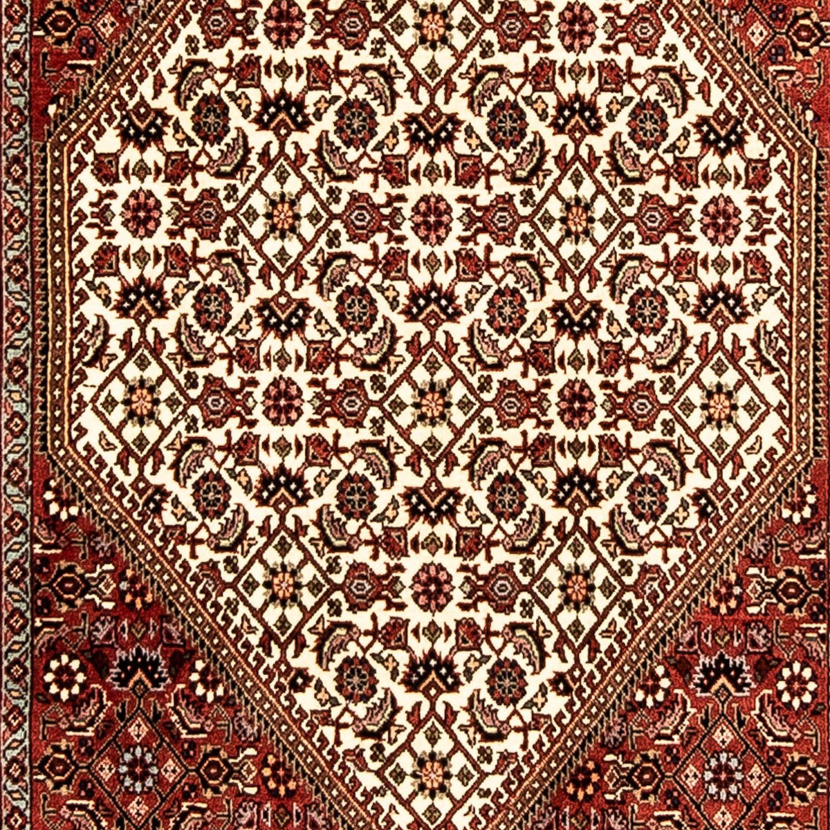 Tapis de couloir Tapis persan - Bidjar - 302 x 83 cm - multicolore