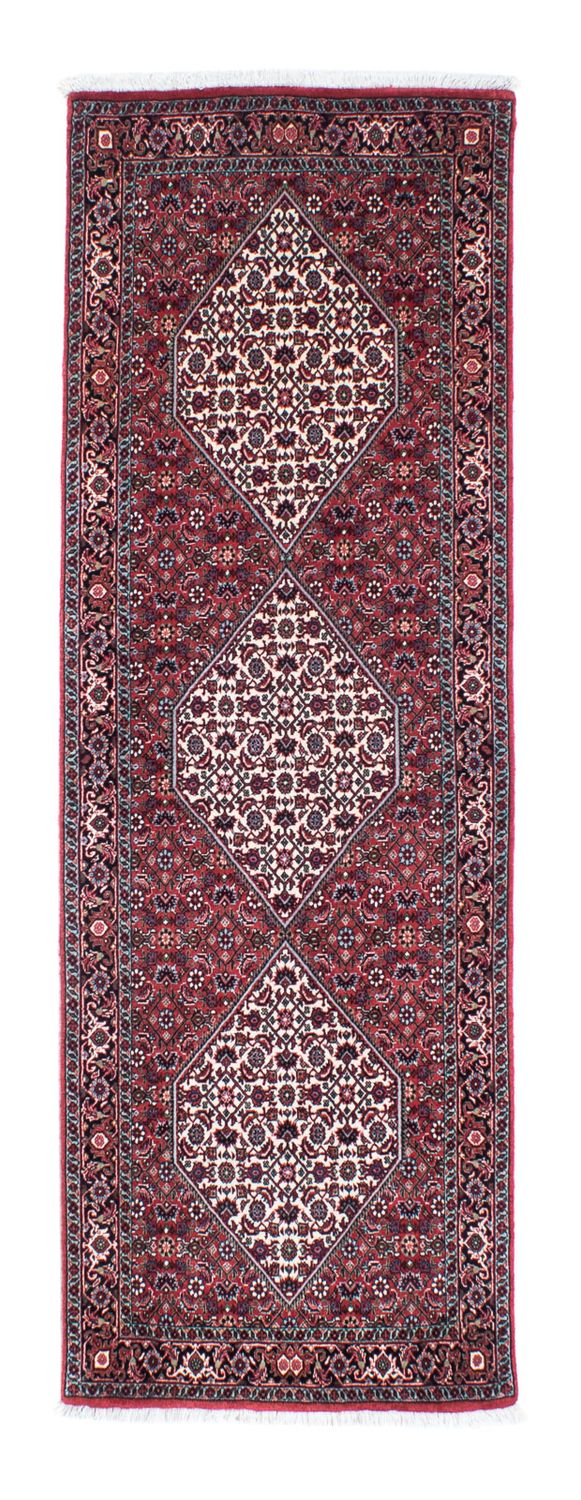 Tapis de couloir Tapis persan - Bidjar - 207 x 73 cm - rouge