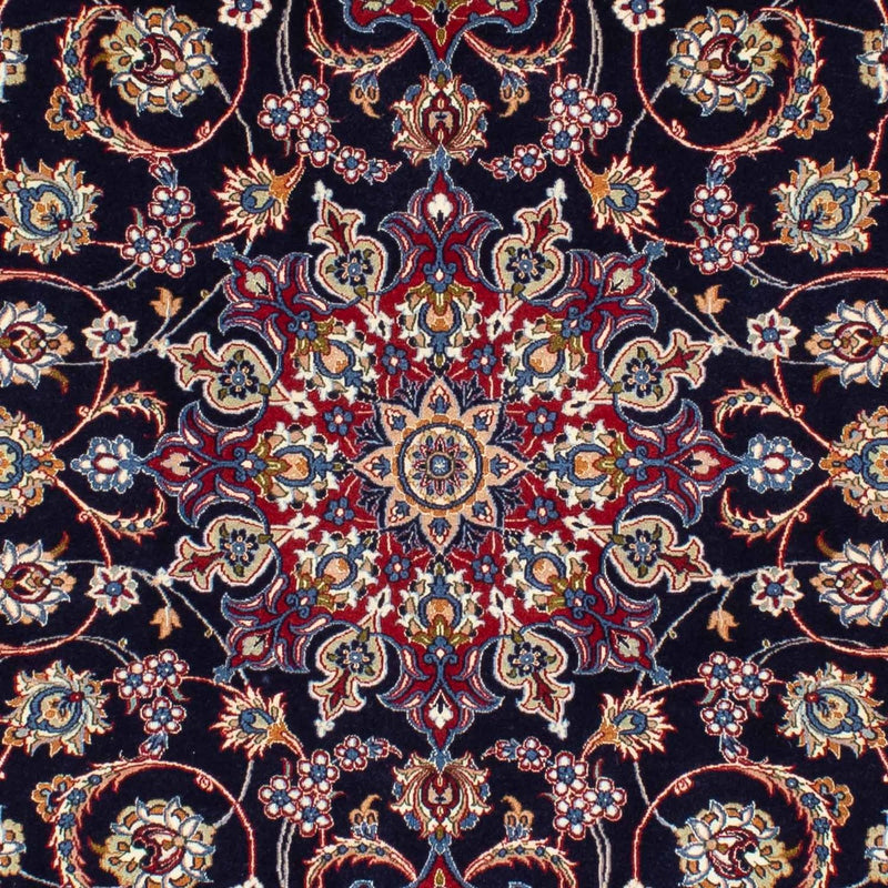Tapis persan - Isfahan - Premium - 233 x 160 cm - bleu foncé