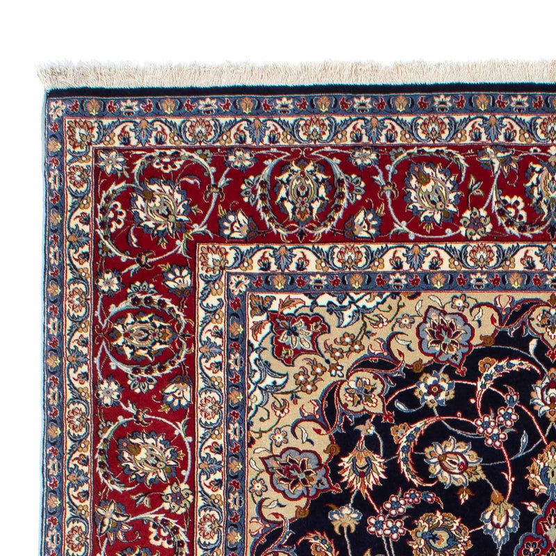 Tapis persan - Isfahan - Premium - 233 x 160 cm - bleu foncé