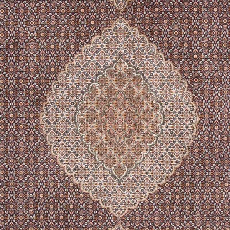 Tapis persan - Tabriz - 302 x 205 cm - bleu foncé