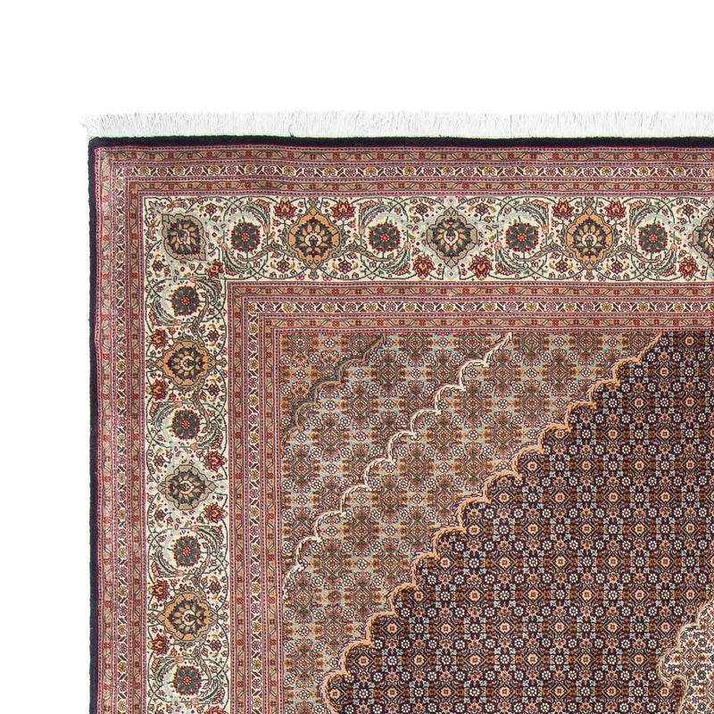 Tapis persan - Tabriz - 302 x 205 cm - bleu foncé