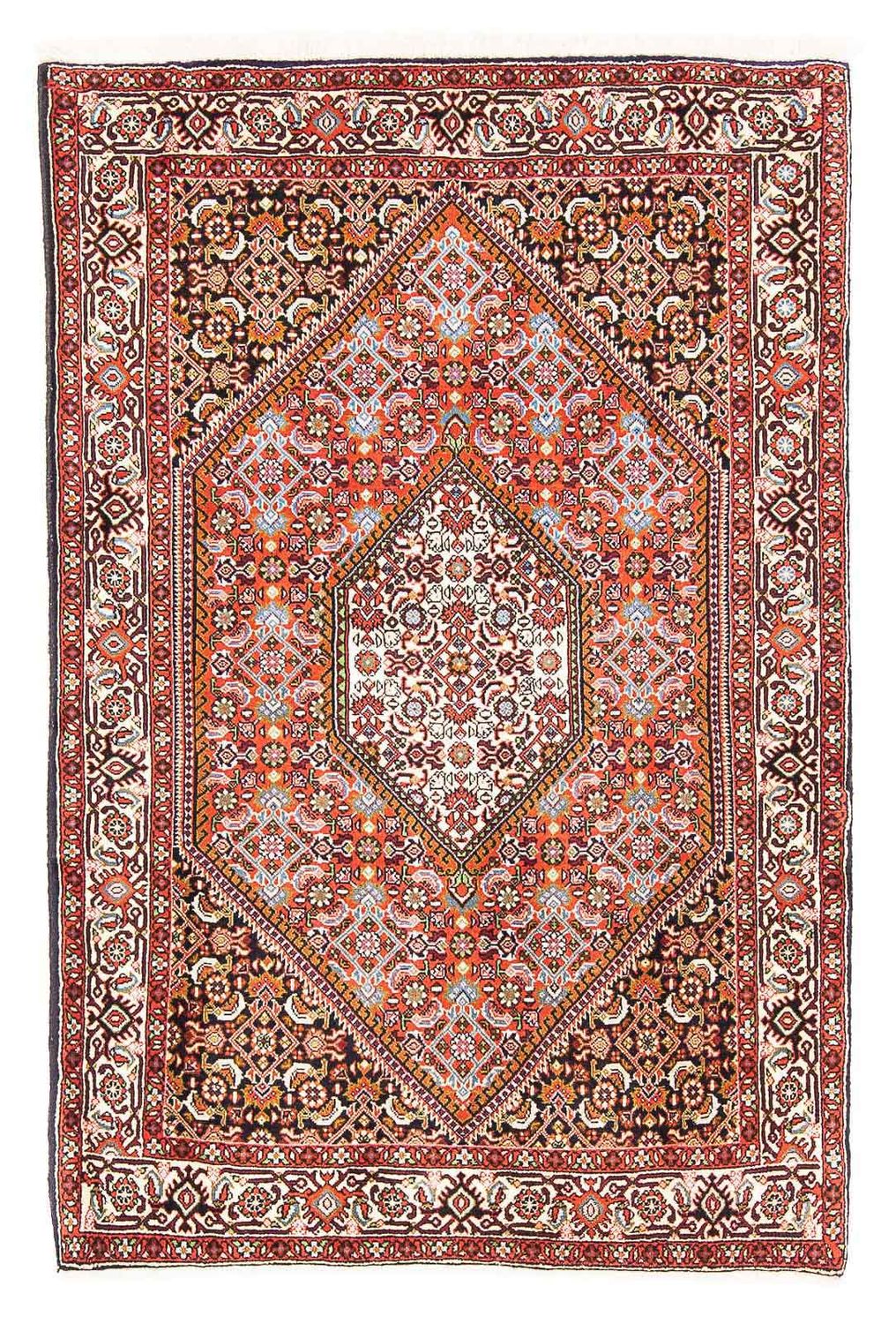 Tapis persan - Bidjar - 158 x 103 cm - rouge clair