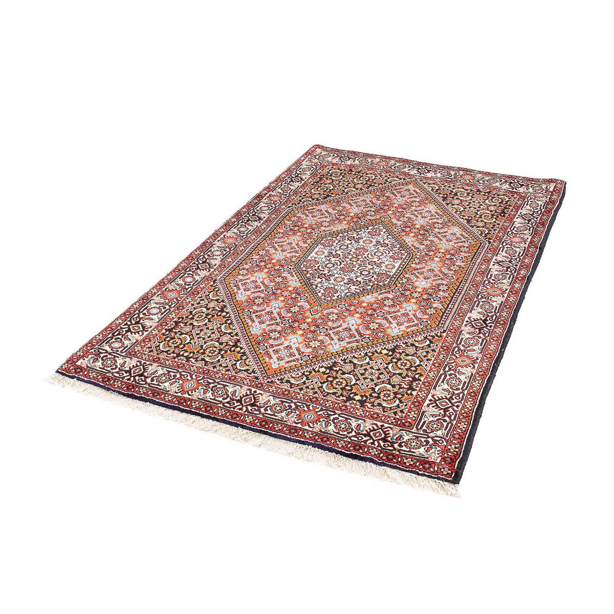 Tapis persan - Bidjar - 158 x 103 cm - rouge clair