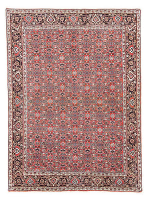 Tapis persan - Bidjar - 137 x 96 cm - rouge foncé