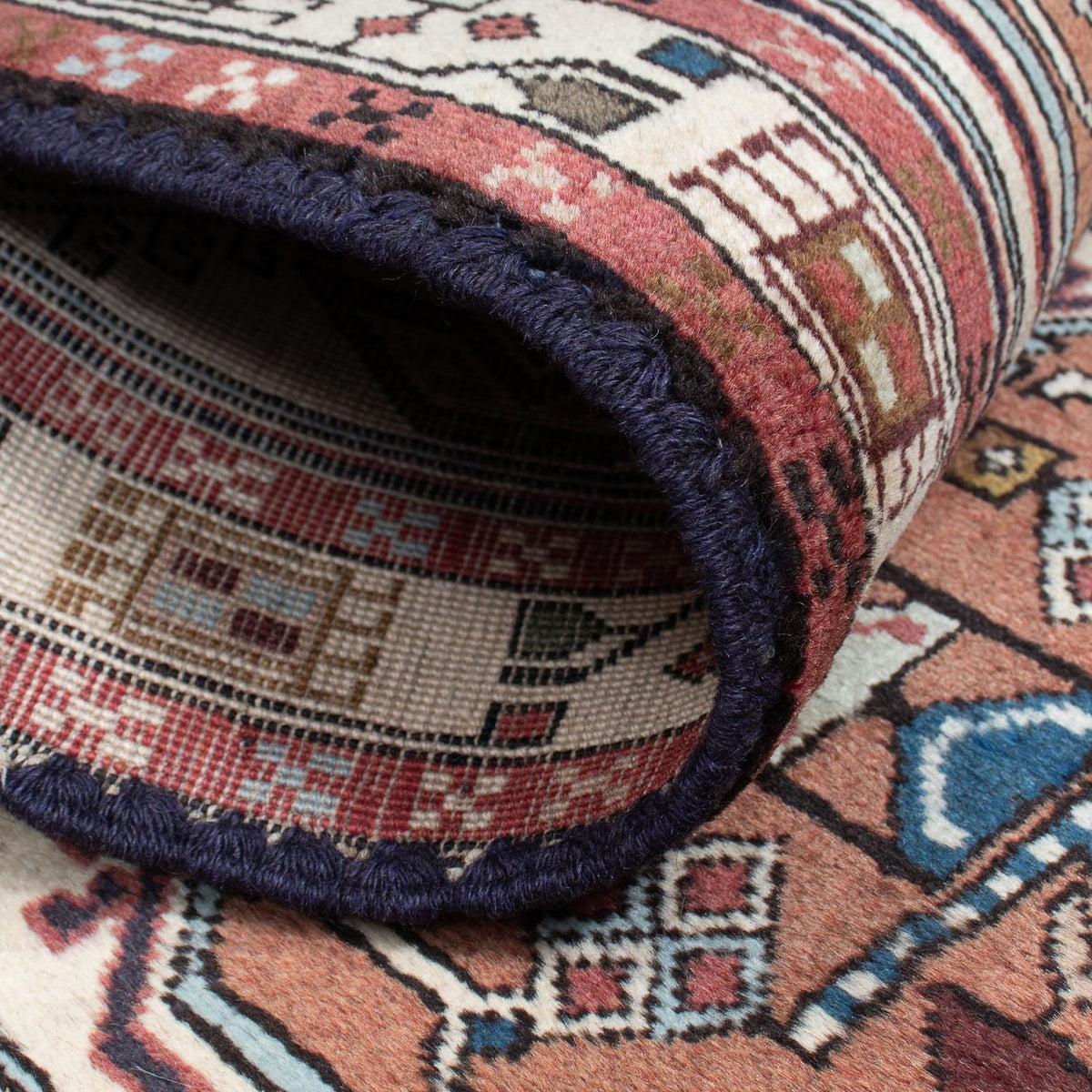 Tapis de couloir Tapis persan - Bidjar - 208 x 133 cm - beige