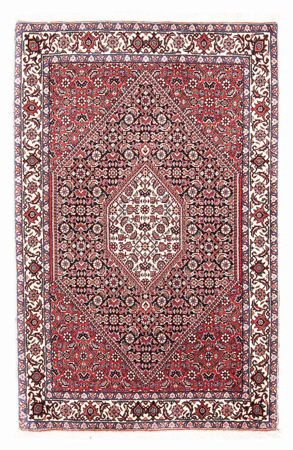 Tapis persan - Bidjar - 130 x 83 cm - rouge