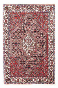 Tapis persan - Bidjar - 130 x 83 cm - rouge