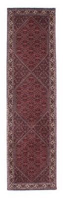 Tapis de couloir Tapis persan - Bidjar - 313 x 84 cm - bleu foncé