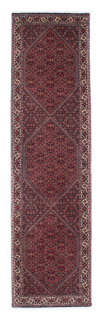 Tapis de couloir Tapis persan - Bidjar - 313 x 84 cm - bleu foncé