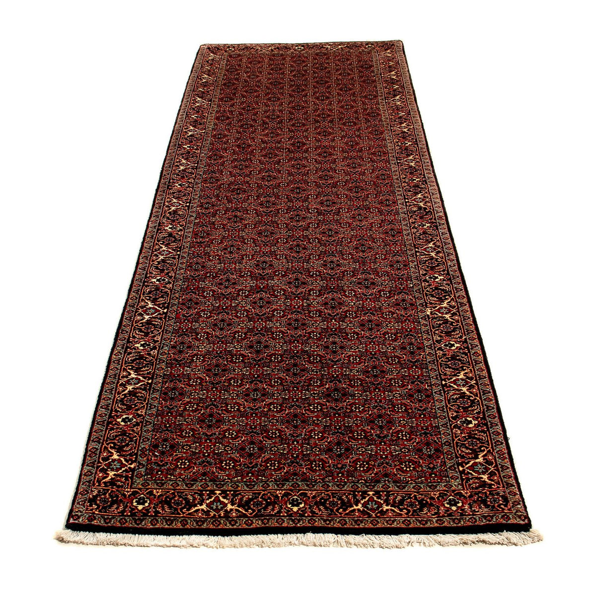 Tapis de couloir Tapis persan - Bidjar - 305 x 86 cm - multicolore