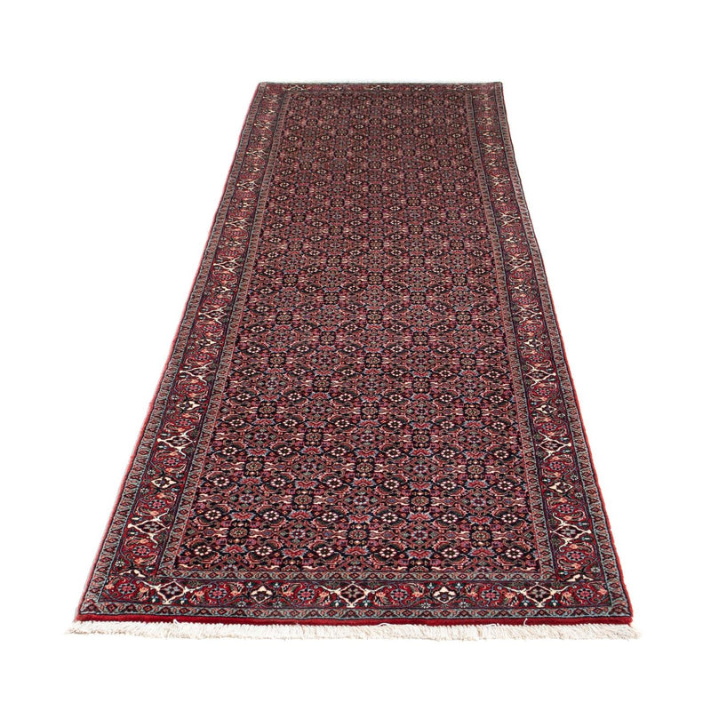 Tapis de couloir Tapis persan - Bidjar - 288 x 86 cm - rouge