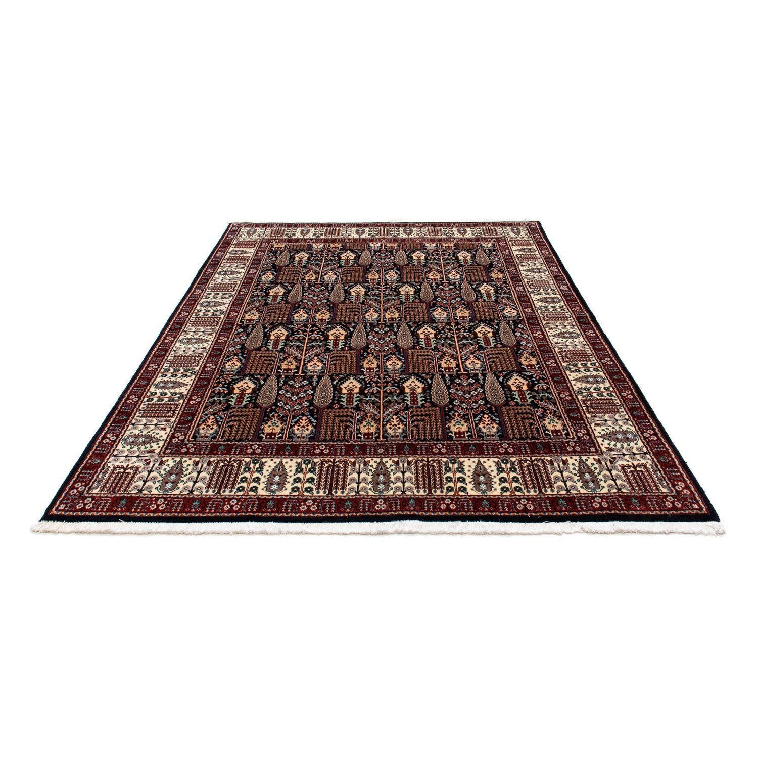 Tapis persan - Classique - 228 x 174 cm - bleu foncé